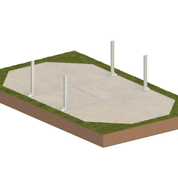 ALTANKA - Piscine hors sol en bois NEMO 7.3 x 3.97 - H.1.45 m avec plage, sable, cadre en métal - sans dalle - BAS7305OSPU3+PLA305 - large