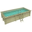 ALTANKA - Piscine hors sol en bois AQUA 6.1 x 2.85 - H.1.31 m, sable, cadre en métal - sans dalle - BAS7307OSPU3 - vignette