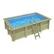 ALTANKA - Piscine hors sol en bois AQUA 4.65 x 2.85 - H.1.24 m, bleu pâle, fixations à visser - BAS7306OSPL - vignette