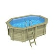 ALTANKA - Piscine hors sol en bois NEMO 4.3 x 3 - H.1.31 m, bleu pâle, fixations à visser - BAS7303OSPL - vignette