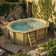 ALTANKA - Piscine hors sol en bois NEMO 4.3 x 3 - H.1.31 m avec plage, sable, fixations à visser - BAS7303OSPL3+PLA303 - vignette