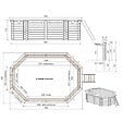 ALTANKA - Piscine hors sol en bois NEMO 4.3 x 3 - H.1.18 m, gris clair, cadre en métal - sans dalle - BAS7302OSPU2 - vignette