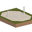 ALTANKA - Piscine hors sol en bois NEMO 4.3 x 3 - H.1.18 m, gris clair, cadre en métal - sans dalle - BAS7302OSPU2 - vignette