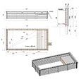 ALTANKA - Piscine hors sol en bois AQUA 8.5 x 4.35 - H.1.45 m avec plage, sable, cadre en métal - sans dalle - BAS7309OSPU3+PLA309 - vignette