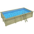 ALTANKA - Piscine hors sol en bois AQUA 7 x 3.75 - H.1.45 m, bleu pâle, cadre en métal - sans dalle - BAS7308OSPU - vignette