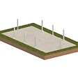 ALTANKA - Piscine hors sol en bois AQUA 7 x 3.75 - H.1.45 m, bleu pâle, cadre en métal - sans dalle - BAS7308OSPU - vignette