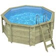 ALTANKA - Piscine hors sol en bois CORAL 3.25 x 3.25 - H.1.18 m, bleu pâle, autoportante - sans dalle - BAS7301OSP - vignette