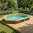 ALTANKA - Piscine hors sol en bois NEMO 4.3 x 3 - H.1.18 m, sable, cadre en métal - sans dalle - BAS7302OSPU3 - vignette