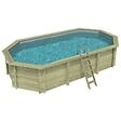 ALTANKA - Piscine hors sol en bois NEMO 7.3 x 3.97 - H.1.45 m, gris clair, cadre en métal - sans dalle - BAS7305OSPU2 - vignette