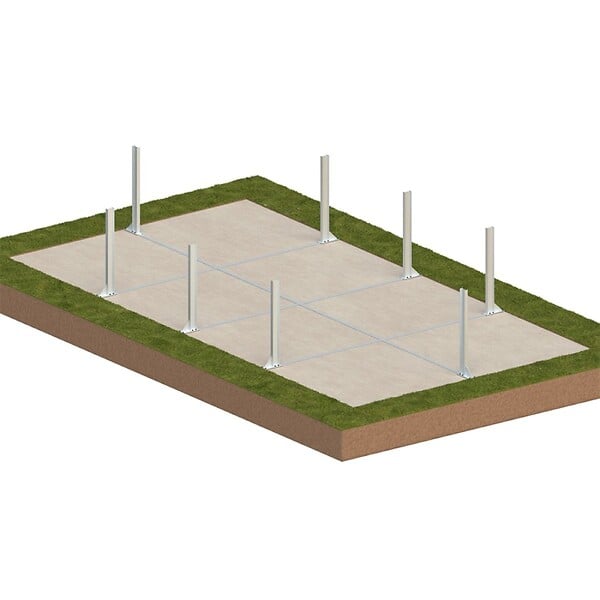 ALTANKA - Piscine hors sol en bois AQUA 7 x 3.75 - H.1.45 m avec plage, bleu pâle, cadre en métal - sans dalle - BAS7308OSPU+PLA308 - large