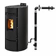 EMAFLAM - Pack Poêle à granulés étanche LEANDRO 9 kW + kit ventouse - - vignette