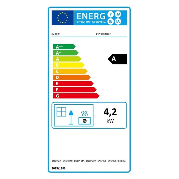 INTEC - Poele à gaz Rondo 4200W 3 puissances Noir - Chauffage d'appoint gaz mobile 80m² 5 roulettes INTEC - large