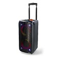 NEDIS - Enceinte Bluetooth Party 240W crête 80W RMS 5h USB AUX Karaoké Entrée Micro Lumières Enceinte Trolley Noir Orange Nedis - vignette