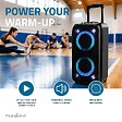 NEDIS - Enceinte Bluetooth Party 240W crête 80W RMS 5h USB AUX Karaoké Entrée Micro Lumières Enceinte Trolley Noir Orange Nedis - vignette