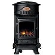 UNIVERSAL - Poêle à gaz Provence Noir Mat 3,4 kW - Chauffage d'appoint en fonte, Effet feu de bois Sahara - vignette