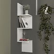 HABITAT ET JARDIN - Étagère murale en bois "Corner" - 25 x 25 x 105 cm - Blanc - vignette