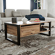 HABITAT ET JARDIN - Table basse en bois "Haldizen" - 105 x 55 x 40 cm - Marron - vignette