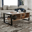 HABITAT ET JARDIN - Table basse en bois "Haldizen" - 105 x 55 x 40 cm - Marron - vignette