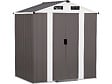 HABITAT ET JARDIN - Abri de jardin métal "Dallas II" - 2,17 m² - Taupe - vignette