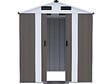 HABITAT ET JARDIN - Abri de jardin métal "Dallas II" - 2,17 m² - Taupe - vignette
