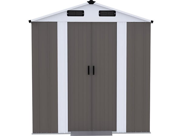 HABITAT ET JARDIN - Abri de jardin métal "Dallas II" - 2,17 m² - Taupe - large