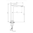 SWISS AQUA TECHNOLOGIES - Mood mitigeur lavabo XL avec levier sans tirette, G3/8, Noir mat SATBSMOOD285C avec une garantie de 5 ans - vignette