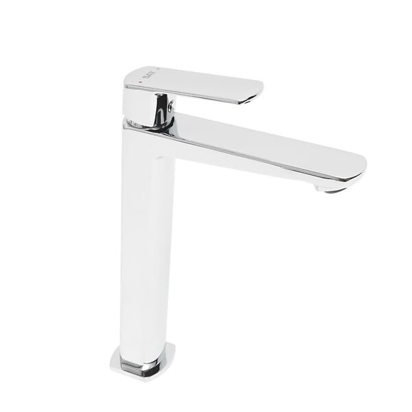 SWISS AQUA TECHNOLOGIES - Mitigeur lavabo haut  Feel, sans tirette, chrome, SATBSFEEL285 avec une garantie de 5 ans - large
