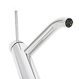 SWISS AQUA TECHNOLOGIES - Swiss Aqua Technologies Aurum mitigeur lavabo sur pied 16,5 cm, à levier, sans vidage, chrome brillant (SATBAUR271CR) - vignette