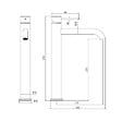 SWISS AQUA TECHNOLOGIES - Aurum mitigeur lavabo inoxydable, à levier, sans vidage, or rose brossé SATBAUR285BRG avec une garantie de 5 ans - vignette