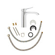 SWISS AQUA TECHNOLOGIES - Infinitio mitigeur de lavabo avec bec cascade, sans vidage, chrome SATBSINF271 avec une garantie de 5 ans - vignette