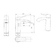 SWISS AQUA TECHNOLOGIES - Infinitio mitigeur de lavabo avec bec cascade, sans vidage, chrome SATBSINF271 avec une garantie de 5 ans - vignette