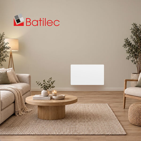 BATILEC - Radiateur chaleur douce céramique - Gamme MIKKI - Batilec - Puissance 1500W - Chauffage efficace et économique - large
