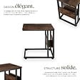 TECTAKE - Table d’appoint WIGAN 55x36,5x60cm Bois foncé industriel, rustique - vignette