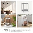 TECTAKE - Table d’appoint OXFORD gris - vignette