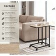 TECTAKE - Table d’appoint LUTON 48x35x70cm Bois clair industriel, Chêne Sonoma - vignette