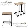 TECTAKE - Table d’appoint LUTON 48x35x70cm Bois clair industriel, Chêne Sonoma - vignette