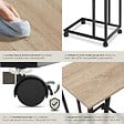 TECTAKE - Table d’appoint LUTON 48x35x70cm Bois clair industriel, Chêne Sonoma - vignette