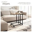 TECTAKE - Table d’appoint LUTON 48x35x70cm Bois clair industriel, Chêne Sonoma - vignette