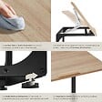 TECTAKE - Table d’appoint Ruston 55x35x66,5cm Bois clair industriel, Chêne Sonoma - vignette