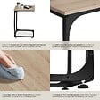 TECTAKE - Table d’appoint Erie 40x30x63cm Bois clair industriel, Chêne Sonoma - vignette
