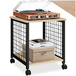 TECTAKE - Table d’appoint Gary 40x40x48cm Bois clair industriel, Chêne Sonoma - vignette