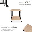 TECTAKE - Table d’appoint Gary 40x40x48cm Bois clair industriel, Chêne Sonoma - vignette