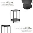 TECTAKE - Table d’appoint OXFORD noir - vignette