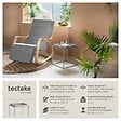 TECTAKE - Table d'appoint CAMBRIDGE 40x40x44cm gris - vignette