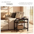 TECTAKE - Table d’appoint PLYMOUTH 36,5x58,5x59,5cm Bois foncé industriel, rustique - vignette