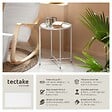 TECTAKE - Table d’appoint CHESTER 45,5x45,5x53cm blanc - vignette