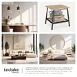 TECTAKE - Table d’appoint BEDFORD  45,5x45x47cm Bois clair industriel, Chêne Sonoma - vignette