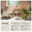 TECTAKE - Table d'appoint CAMBRIDGE 40x40x44cm crème - vignette