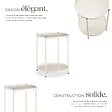 TECTAKE - Table d’appoint OXFORD crème - vignette