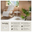 TECTAKE - Table d'appoint CAMBRIDGE 40x40x44cm blanc - vignette